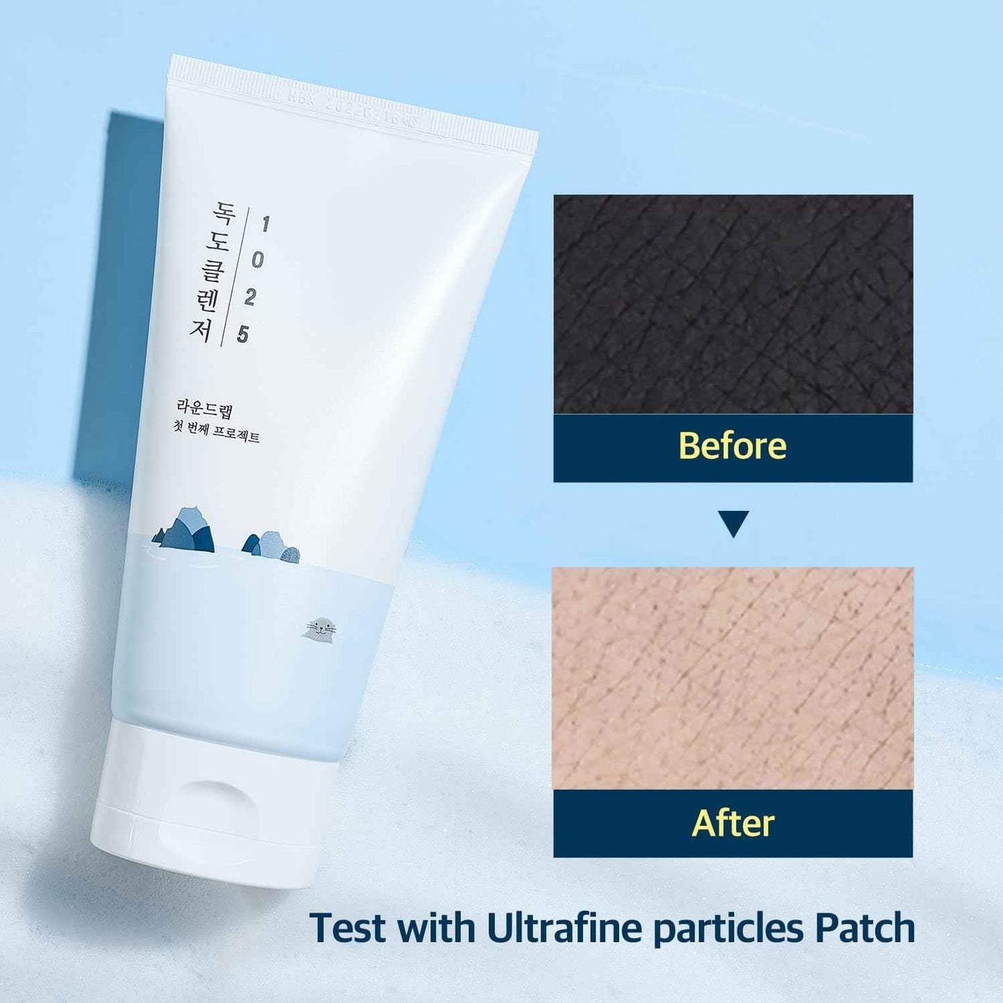 ROUND LAB 1025 Dokdo Cleanser 150ml+Birch Juice UVLock Sunscreen Set | Hydration toner, gentle exfoliation, soothing, UV Protection, Korean Sunscreen