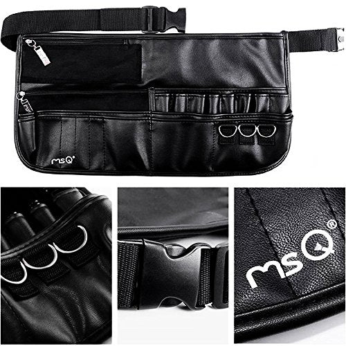 MSQ Makeup Brushes Set 29pcs Professional Cosmetics Brushes with Belt Waist Makeup Bag (Foundation, Powder, Creams, Liquids & Eye Brushes) for Women/Girls/Artists/Holiday gifts/travel
