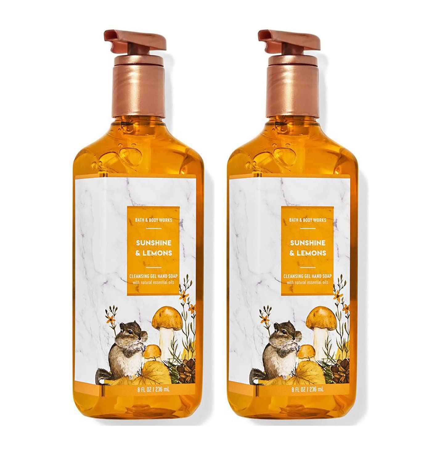 Bath & Body Works Deep Cleansing Gel Hand Soap 2 Pack 8 oz. (Sunshine & Lemons)