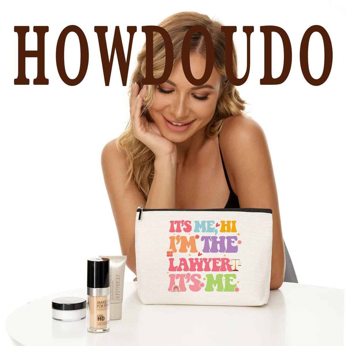 Law School Gifts Makeup Bag Cosmetic Bag Future Lawyer Travel Organizer Toiletry Bag Lawyer Gifts for Women Legal Practitioner Law Student Sisters Attorney Birthday Mother's Day Anniversary Graduation