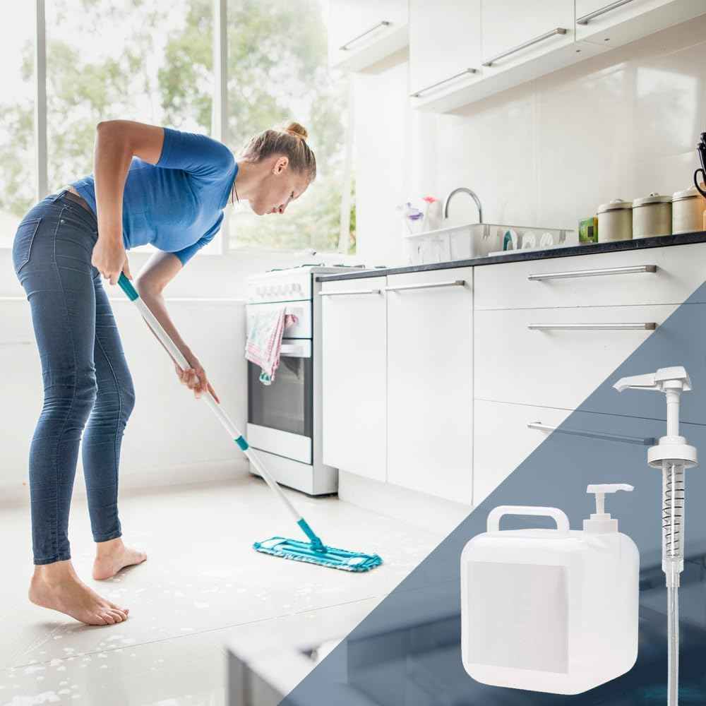 AMORIX 2 Pcs 38-400 Gallon Pump for Jug 10cc Dispensing Gallon Jug Pump Dispenser Lotion Gallon Shampoo Pump Top Replacement Black & White, Fits 1 Gallon Bottle 64oz 128oz Hand Sanitizer Containers