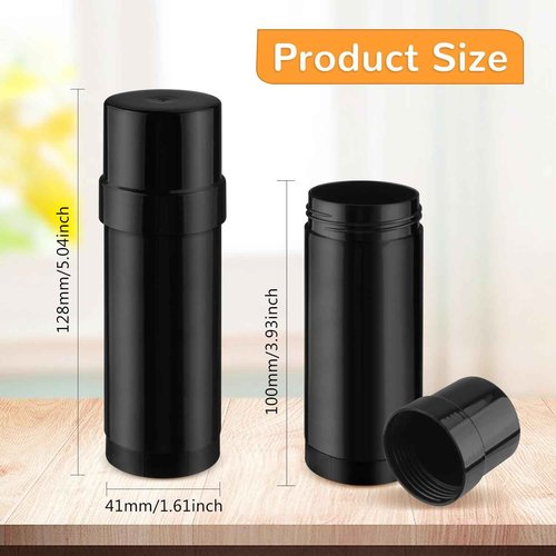 8 Pcs 60ml/2oz Plastic Deodorant Containers Empty Filling Stick Tube Deodorant Bottles for DIY Cosmetic Lotion Bar Sunscreen Lip Balm Crayon - Black