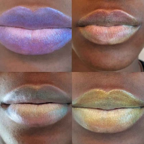 Concrete Minerals White MultiChrome Lip Tints, Nourishing Formula & High Color Payout, Cooling Peppermint, 100% Vegan and Cruelty Free, 0.6 Ounce Total (Fairytale)