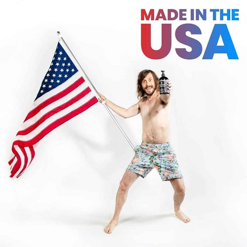 Ballsy Liquid Courage Body Wash to Hydrate Skin, with Aloe Vera, Coconut Oil and Jojoba Spheres, Citrus and Cedar, 14 oz