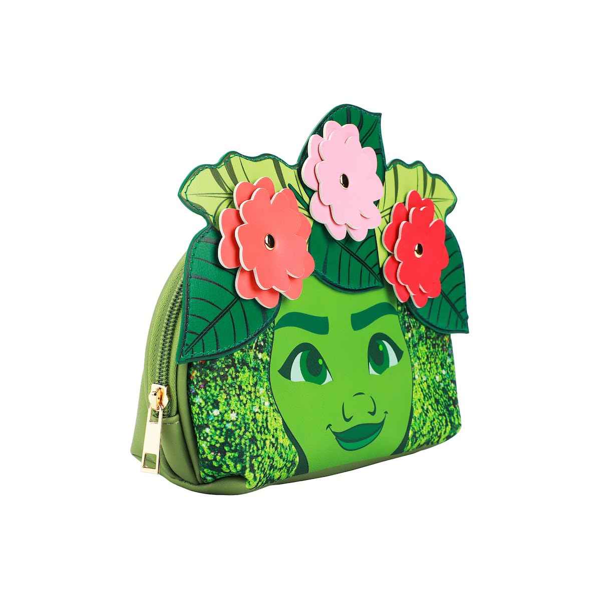 Bioworld Moana Te Fiti Green 6" Domed Cosmetic Case