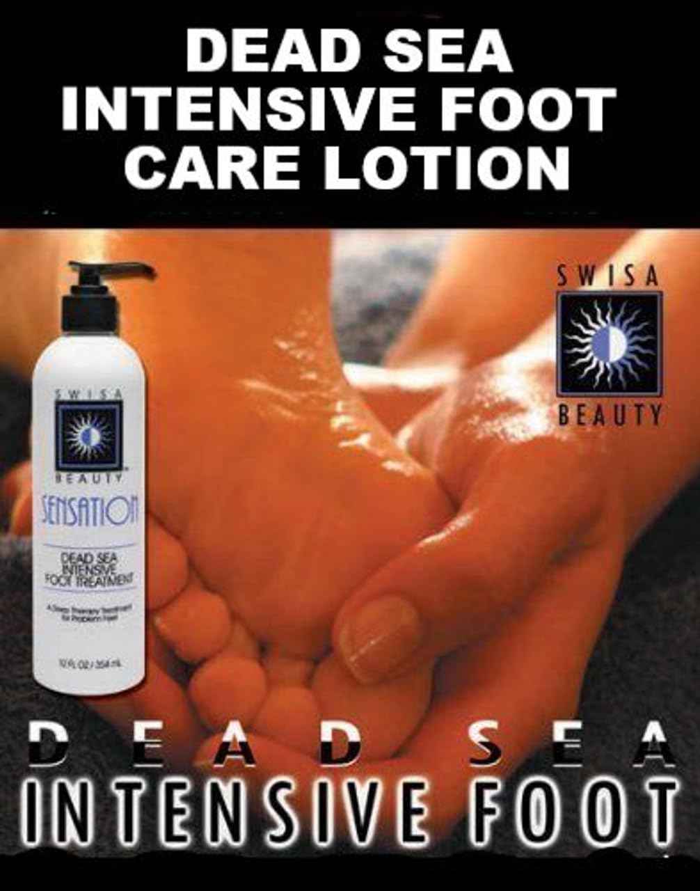 Swisa Beauty Dead Sea Intensive Foot Care Lotion: Contains Aloe Vera As The Base and Eucalyptus Oil For Deep Penetration.