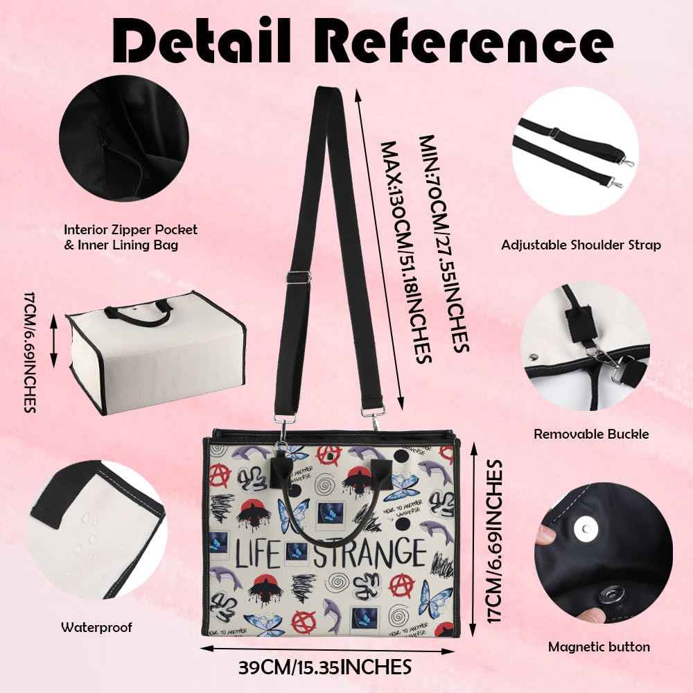 Video Games Merch Tote Bag Video Games Fans Gift Chloe And Max Lover Gift (Life TB)