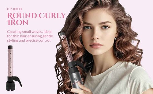 5 in 1 Negative Ion Hair Dryer Brush Blow Dryer Brush Set, Hot Air Styler with Multiple Lengths Suitable for Variable Needs for Hair Curling, 3 Temperature and Wind Settings, Travel Bag Easy to Carry