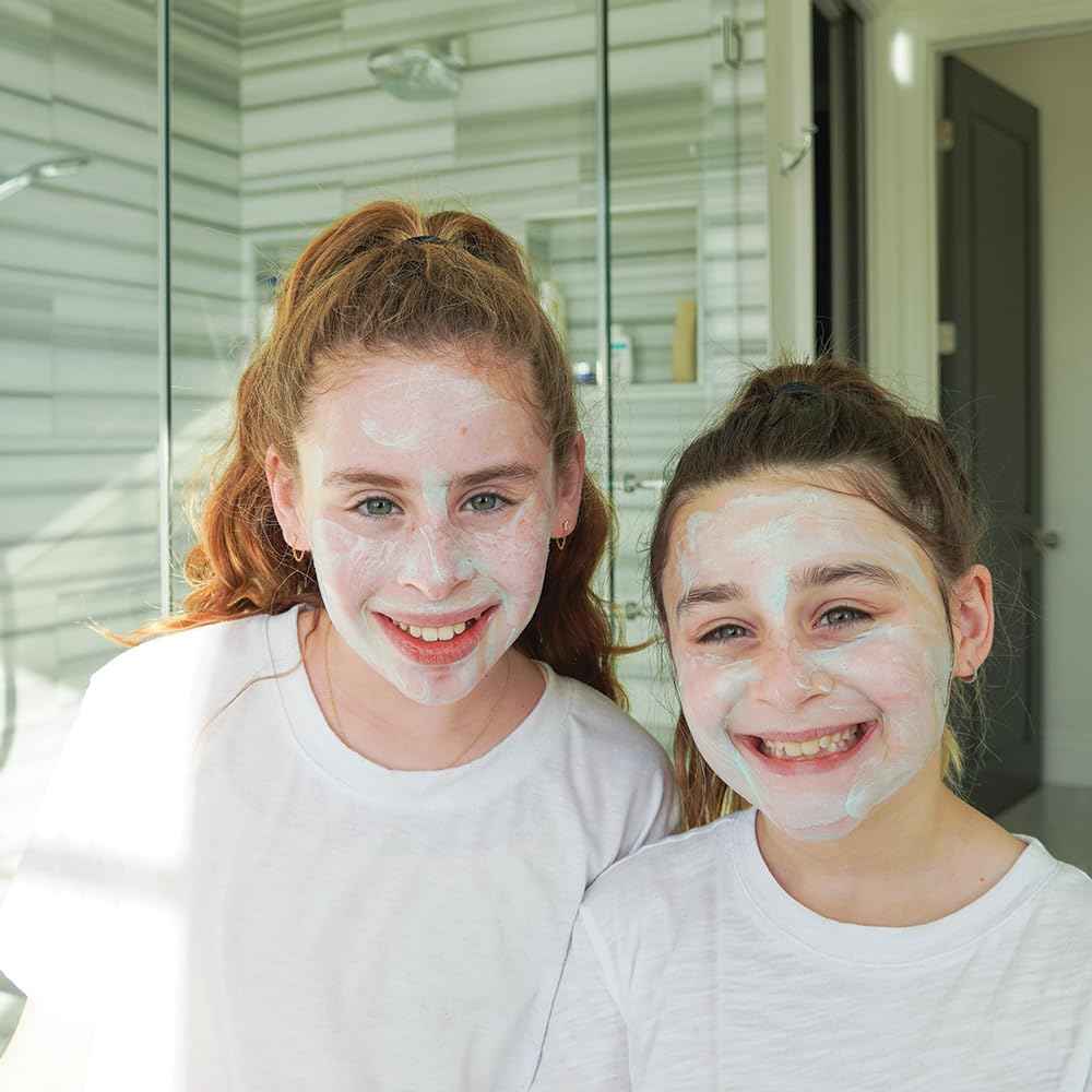 MILAJ Frosted Ash Probiotic & Turmeric Face Mask | Whipped Moisturizing Face Mask & Deep Pore Cleanser | Clean Skincare for Kids and Teens Ages 5-15