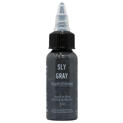 Radiant Colors Sly Gray Tattoo Ink 1oz Smooth Mid Gray Tone for Shading Blending and Soft Contrast