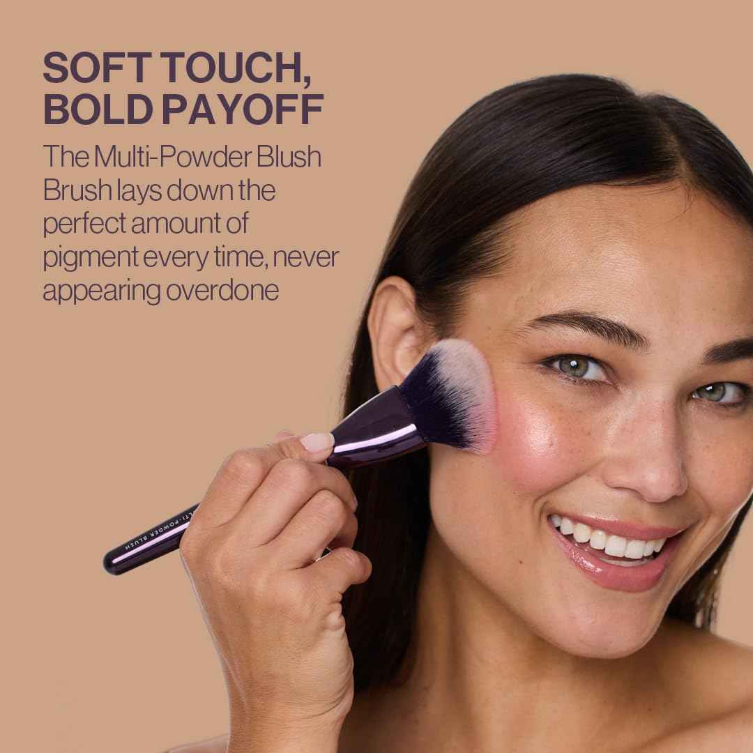 Anisa Beauty Multi-Powder Blush Brush for Flawless Powder Application - Soft Vegan Fibers - Ideal for all powder blush formulas - Cruelty-Free Makeup Tool