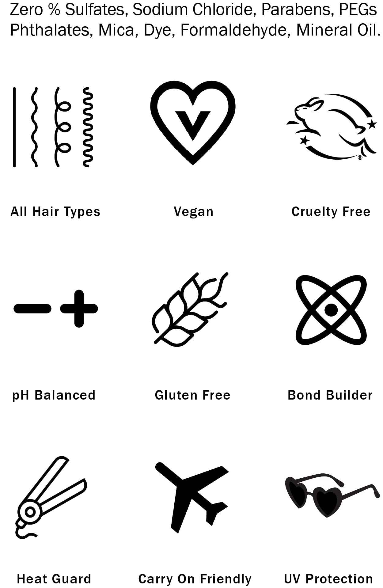 Roze + Quartz® Super 7 Leave-In Conditioner • Seven Benefits for All Hair Types (3.3oz)