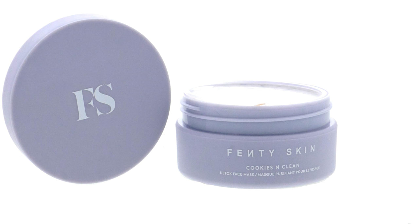 Fenty Skin Cookies N Clean Whipped Clay Pore Detox Face Mask with Salicylic Acid + Charcoal 2.5 oz/ 75 mL