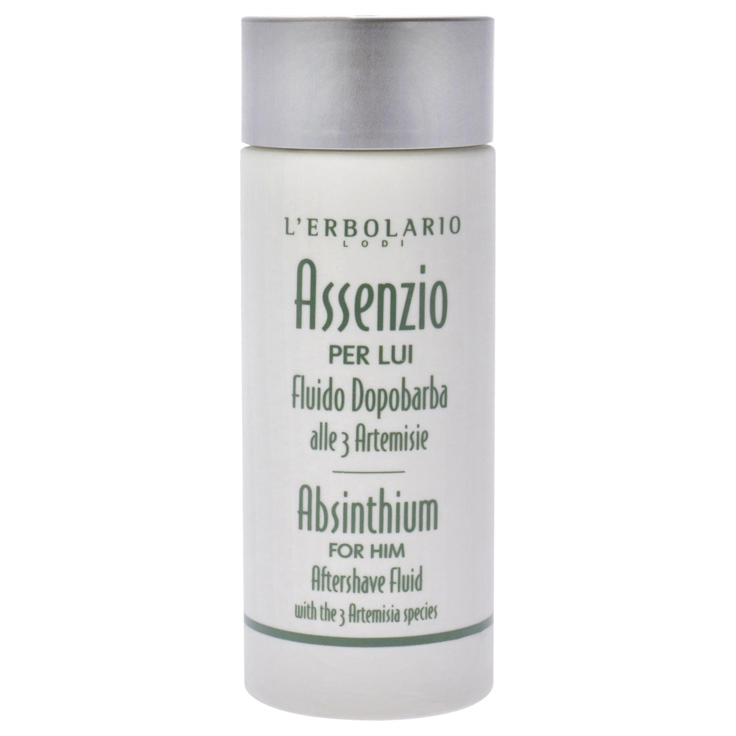 L'Erbolario Absinthium Aftershave Fluid - Absinthium, Tarragon And Genepy - Triple Toning, Moisturizing And Astringent Action - Leaves Skin Feeling Fresh, Compact And Nourished - For Men - 4.05 Oz