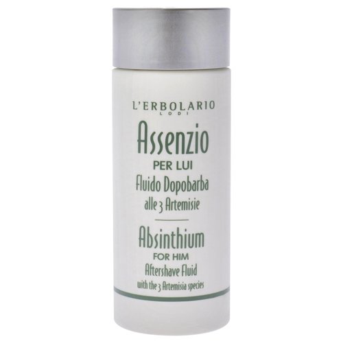 L'Erbolario Absinthium Aftershave Fluid - Absinthium, Tarragon And Genepy - Triple Toning, Moisturizing And Astringent Action - Leaves Skin Feeling Fresh, Compact And Nourished - For Men - 4.05 Oz