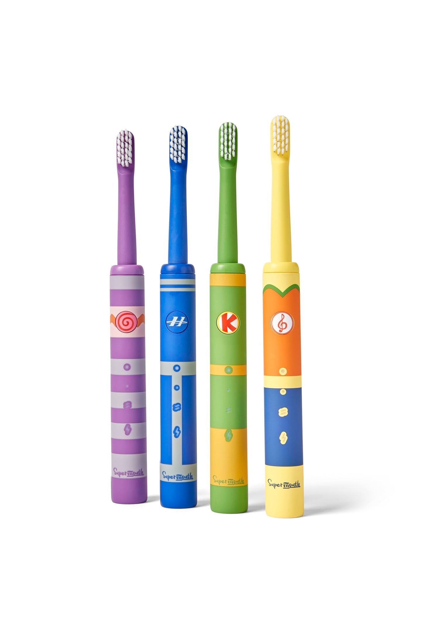 SuperMouth Smile Sidekick Sonic Toothbrush for Kids – Rechargeable, 3 Brushing Modes, Ultra-Soft Bristles, 2-Min Timer, Replaceable Brush Head – Includes Augmented Reality Sticker to Teach Brushing