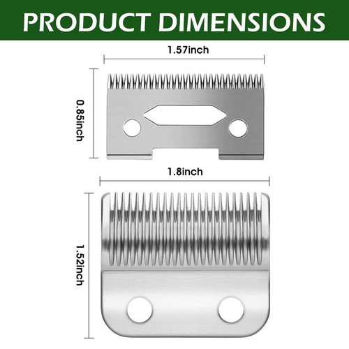 ZZYZSFUS 4 Pack Professional Replacement Clipper Blades,Precision 2 Holes Adjustable Hair Clipper Parts Blade for 5-Star Senior, Magic Clip, Reflections Senior