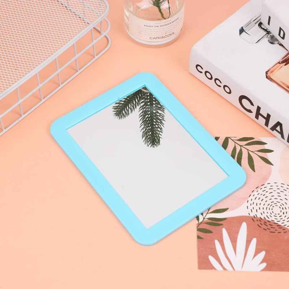 mpowtech 10 Pack Blue Magnetic Locker Mirror,5" x 7" Iocker Mirror Magnetic - Small Mirrors for School Locker, Bathroom, Workshop Toolbox, Office Cabinet,Easy Install