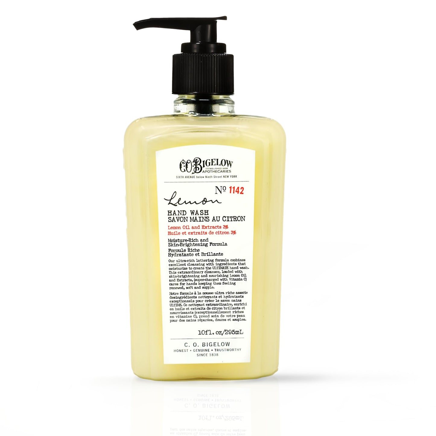C.O. Bigelow Lemon Hand Wash No. 1142, 10 fl oz. & Lemon Body Lotion No. 1162, 10 fl oz.