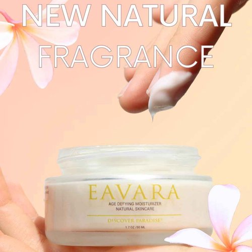 Eavara Anti Aging Face Moisturizer Cream, Natural Organic Firming Facial Lotion with Hyaluronic Acid, Shea Butter, Jojoba, Rosehip, and Kukui Oils, For Women And Men, Helps Reduce Wrinkles