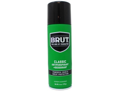 BRUT Anti-Perspirant Deodorant Spray, Classic 6 oz (Pack of 4)