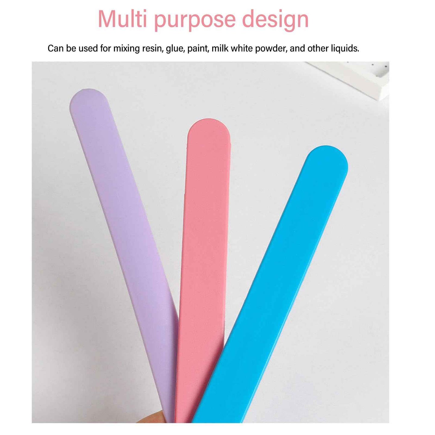 Silicone Wax Spatulas, Reusable Stir Sticks for Hair Removal, Crafts, Non Stick Soft Silicone, Convenient Cleaning, Multi Purpose ()