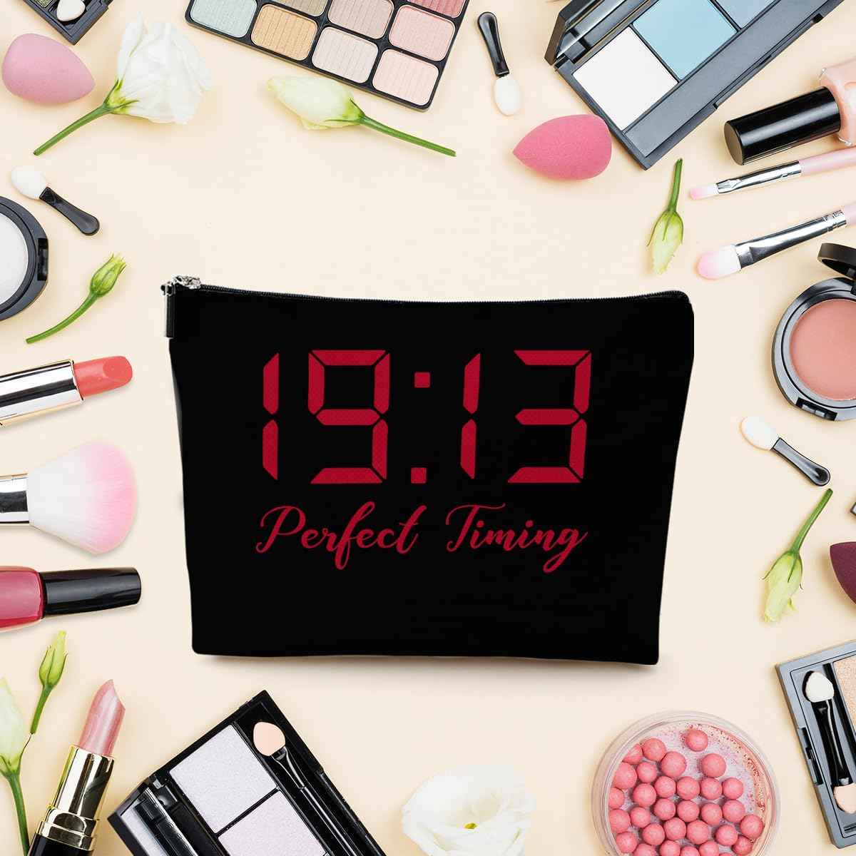 LONGXIN Greek Sorority Gift Paraphernalia Gifts for Women Sister Best Friend Make up Bag Delta Cosmetic Bag Sorority Gift Makeup Zipper Pouch Bag