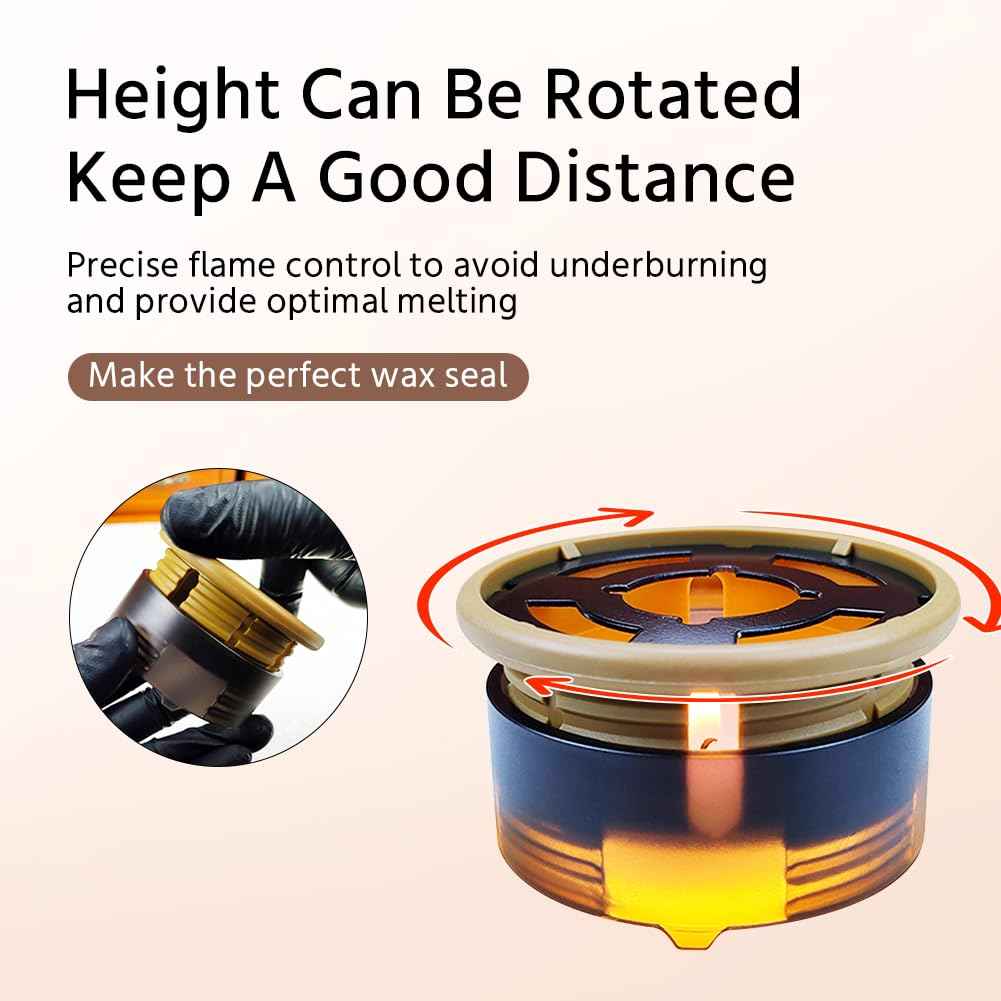 WAYUTO Adjustable Wax Seal Kit Wax Seal Furnace and Spoon Wax Seal Warmer and Spoon Kit Wax Seal Spoon Holder Wax Seal Tools for Sealing Projects