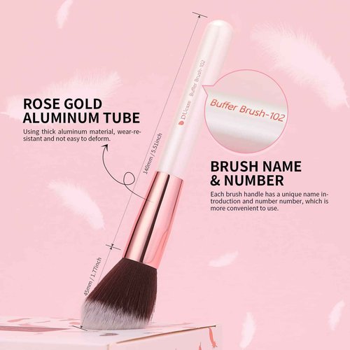 DUcare Makeup Brushes+Makeup Blender Sponge