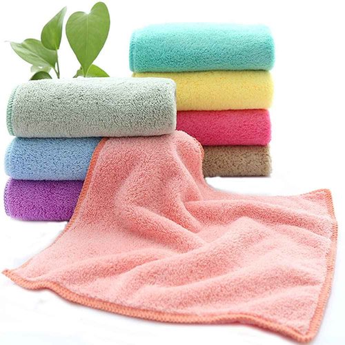 YANQINQIN 12-Pack Cotton Gauze Face Towels,Multi-Color Soft Washcloth (2)