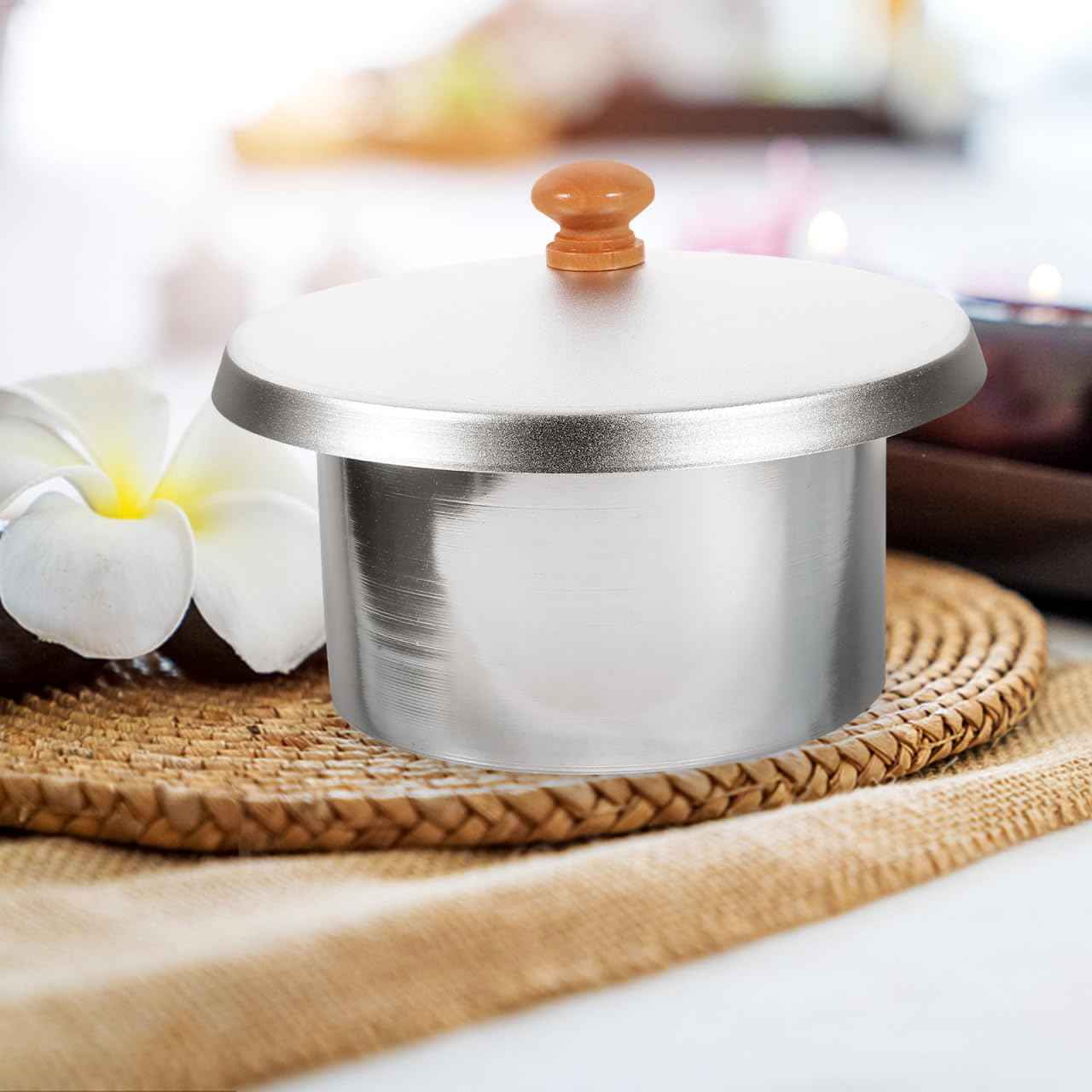 Garneck Metal Waxing Pot Liner with Lid: 600ml Waxing Warmer Replacement Inner Pot Hair Removal Machine Non-Stick Melting Bowl Insert