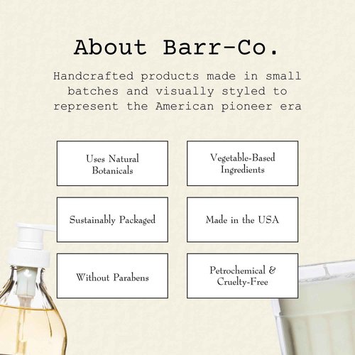 Barr-Co. Original Scent Fine Hand Made Bath Salts, Vanilla Coconut Bath Salts with Oatmeal and Vetiver, Relaxing Bath Products for Women & Men, 32 oz