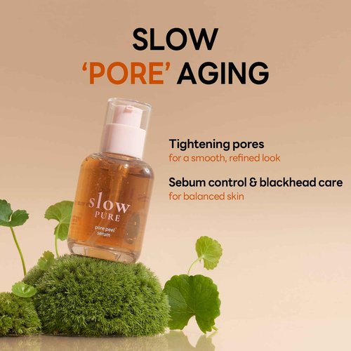 slowpure Pore Peel Serum 50ml (1.69 fl.oz.) | Pore Tightening, Sebum Control & Blackhead Care | Bifida Ferment Filtrate, Tannin Complex, Niacinamide | Korean Skincare
