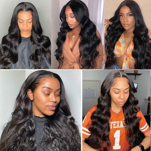 30 inch Body Wave Bundles Human Hair #1B Body Wave Bundle Unprocessed Human Hair 1 Bundle Natural Black Color 300g