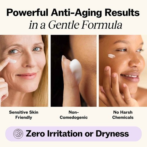 LilyAna Naturals Eye Cream for Dark Circles and Puffiness, Under Eye Cream for Wrinkles and Bags, Anti Aging - helps Improve Dryness; for Sensitive Skin - 1.7 oz - Made in USA