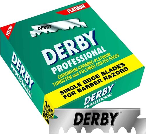 500 "Derby Professional" Single Edge Razor Blades for straight razor