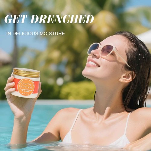 Whipped Body Butter Set for Women Christmas Gifts Deep Moisture Gift Set with Shea Butter & Essential Oil Collection 6 Count Skin Care with 24hr Moisturizing for Mothers Day, Birthday Gift