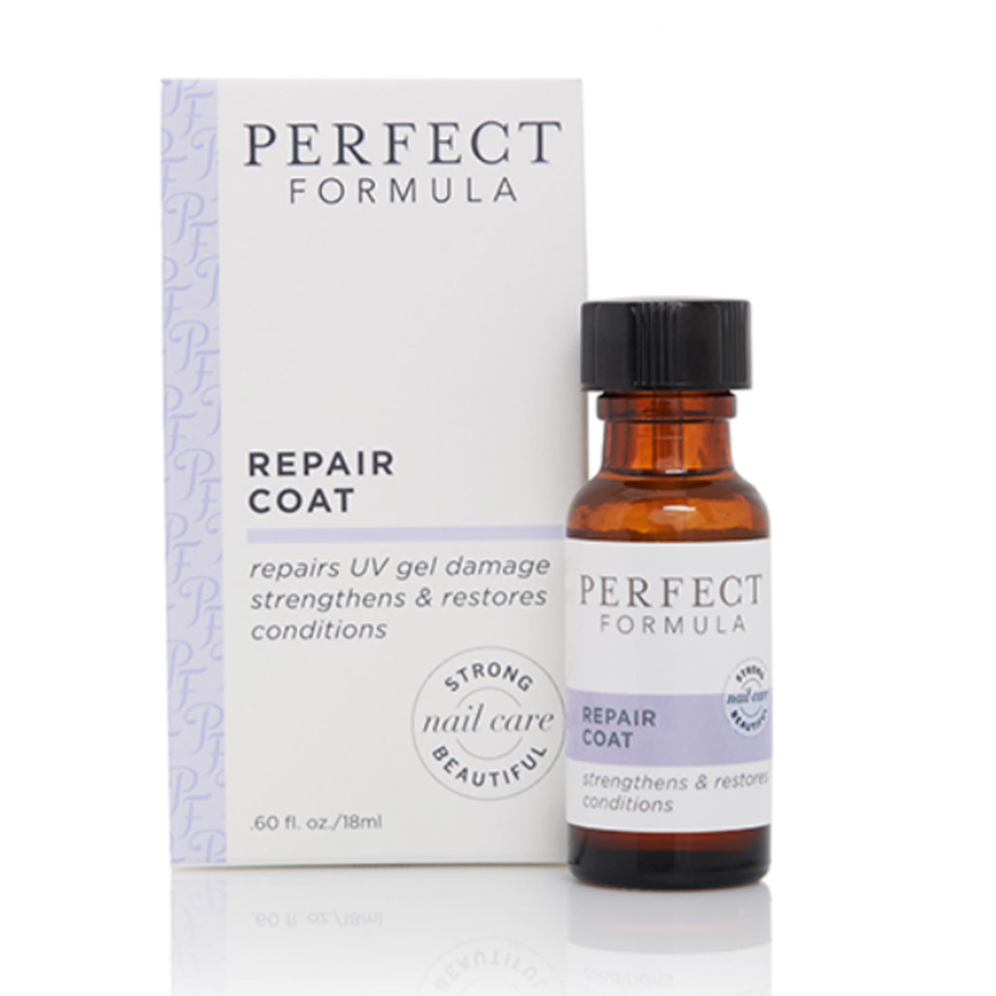 Perfect Formula Repair Coat - Nail Strengthener, Keratin Treatment, Nail Repair for Damaged Nails - Made In The USA .60 fl oz.