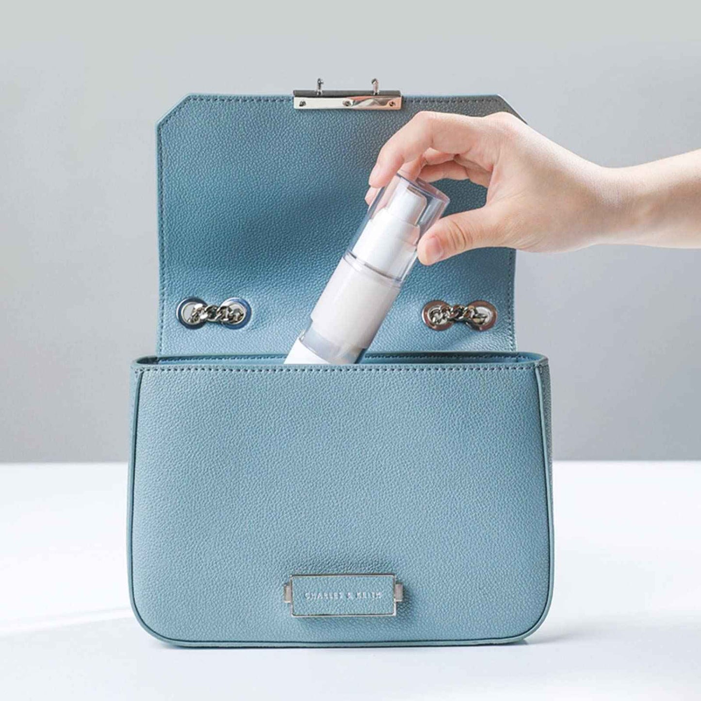 SENENQU 24 PCS 1 Oz 30ml Airless Pump Bottles Travel Size Empty Pump Bottle Lotion Container Refillable Cosmetic Pump Dispensers for Foundation Moisturizer Shampoo Toiletry