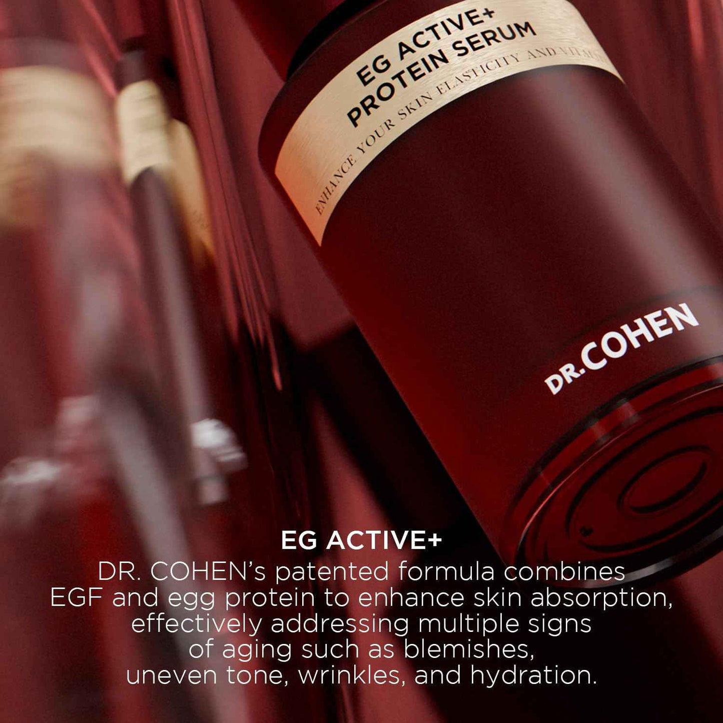 EG ACTIVE Serum Nano EGF & Egg Protein Infused Hydrating, Smoothing Facial Serum 1.01 fl oz Made in Korea