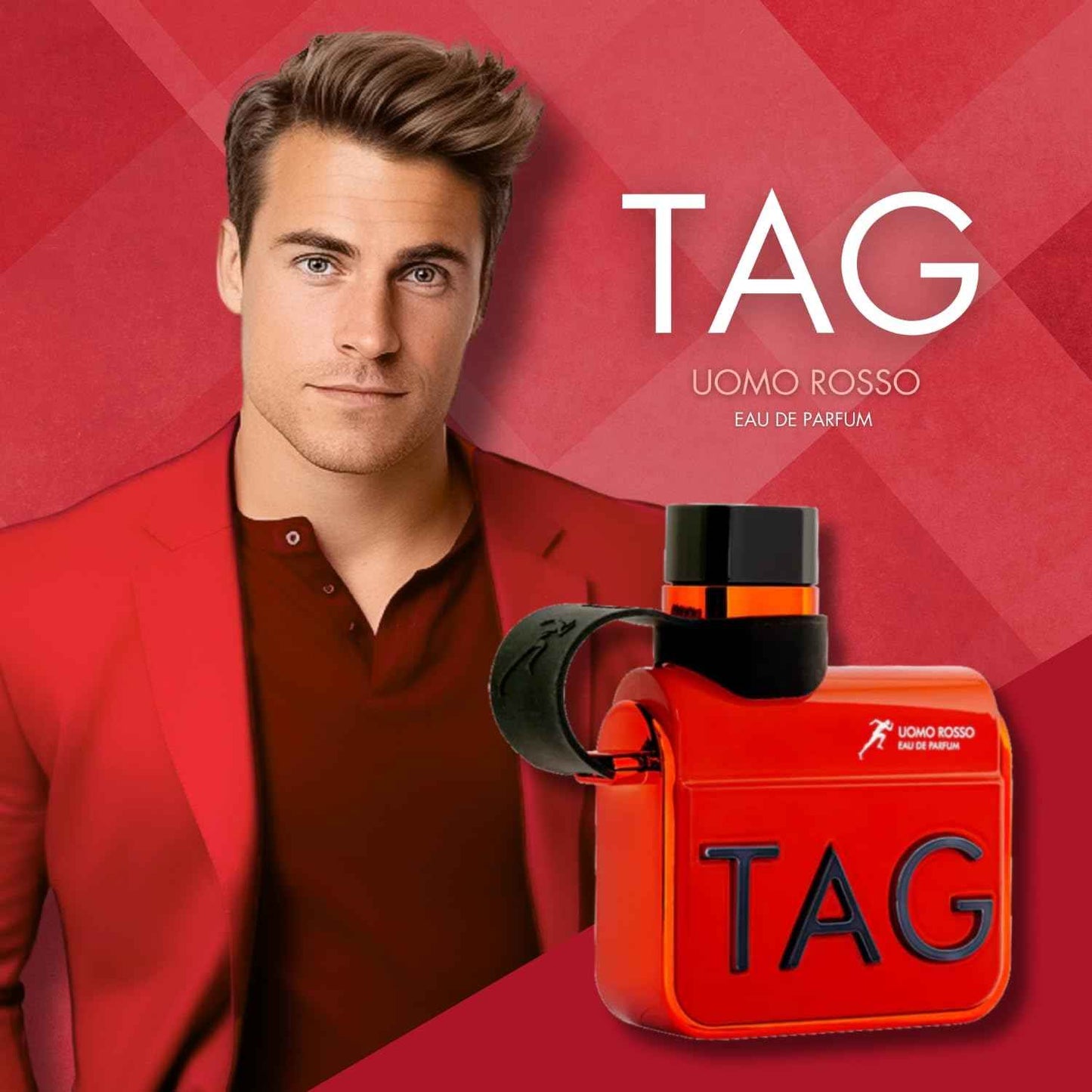Armaf Tag Him Ummo Rosso Red Eau De Parfum For Him 100ml, Perfume for Men, Long Lasting Fragrances