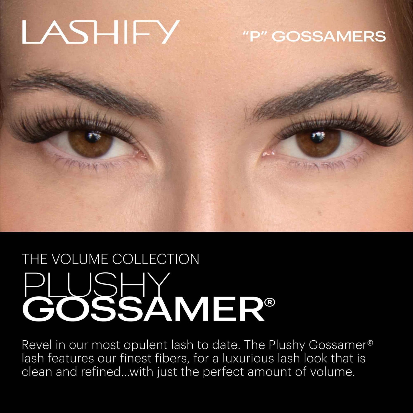 Lashify Plushy 12mm Gossamer Lashes in Black, Easy DIY False Lashes for a Voluminous Yet Still Natural Look