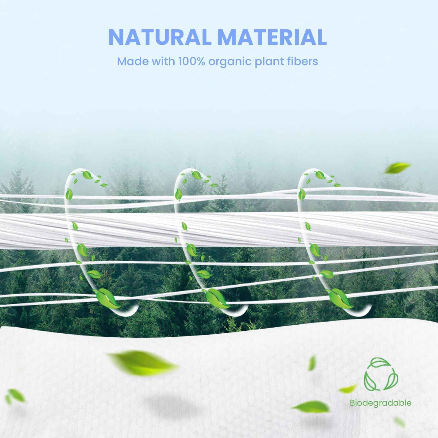 Mirucoo 100 Sheet Daily Cleansing Towels Ultra Soft Dry Wipes for Sensitive Skin Disposable Facial Washcloths 100% Organic Viscose (Pack of 6)