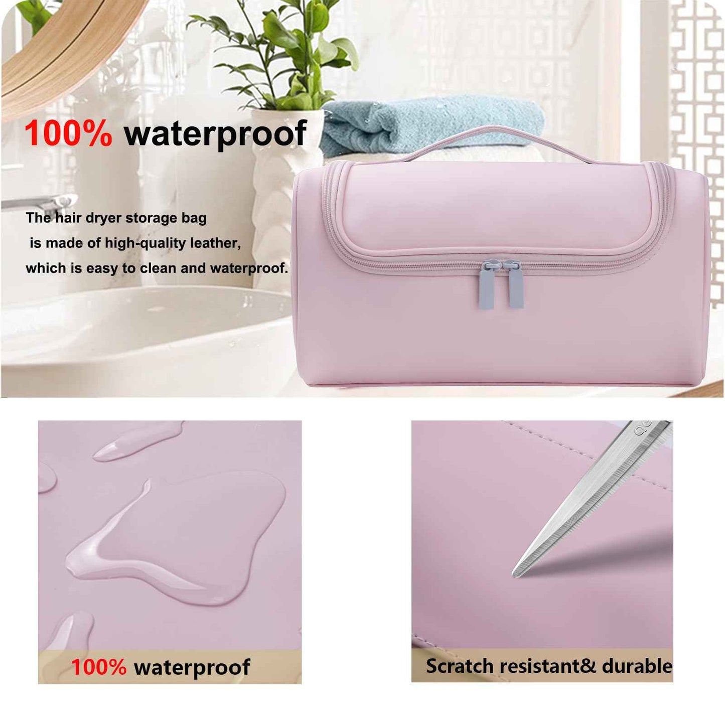 Case For Sharks Flex Style - Travel Case Compatible With Airwrap, PU Storage Bag For Hair Tools, Portable Travel Organizer Airwrap Stylist