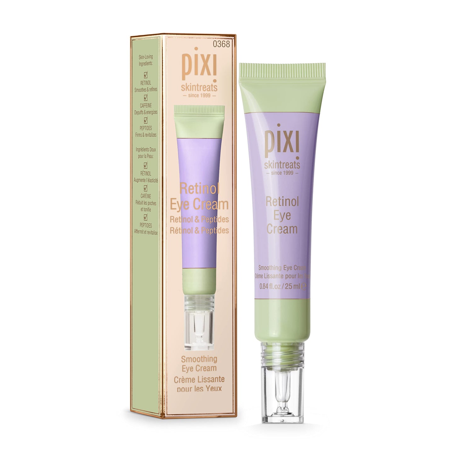 Pixi Beauty Retinol Eye Cream 25 ml | Soothing Eye Cream | Retinol Helps Smooth & Refine Delicate Eye Area | Peptides Help Minimize Fine Lines | 0.84 Fl Oz