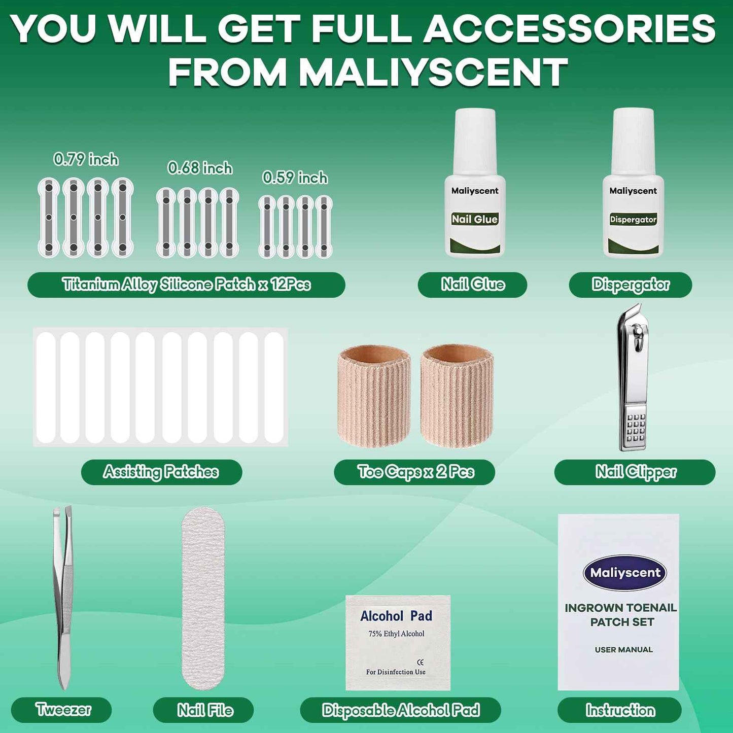 Titanium Alloy Ingrown Toenail Corrector New Version Ingrown Toenail Removal Tool Kit, Designed for Curved Nail Repair Big Toe Ingrown Toenail