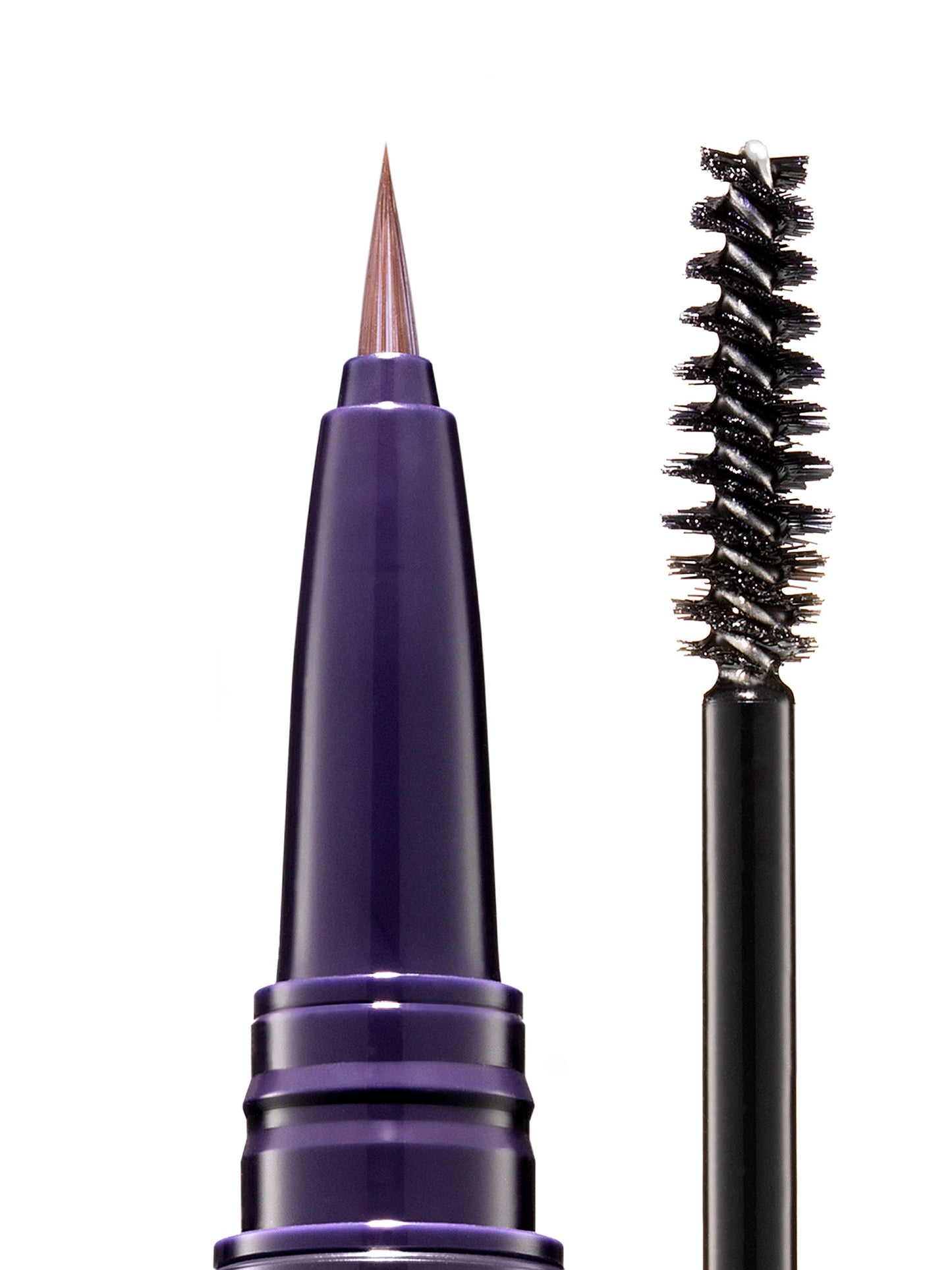 Kevyn Aucoin True Feather Brow Marker Gel Duo, Warm Brunette: Dual-ended. Shapes, defines + sets brows for full, natural finish. Precise makeup brush tip. Invisible gel formula creates flexible hold.