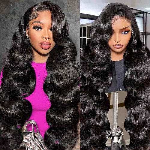 VNFM 8inch Bob Wig Human Hair Short Body Wave Lace Front Wigs Human Hair 13X4 HD Lace Frontal Wig Human Hair Pre Plucked Bob Wigs for Women
