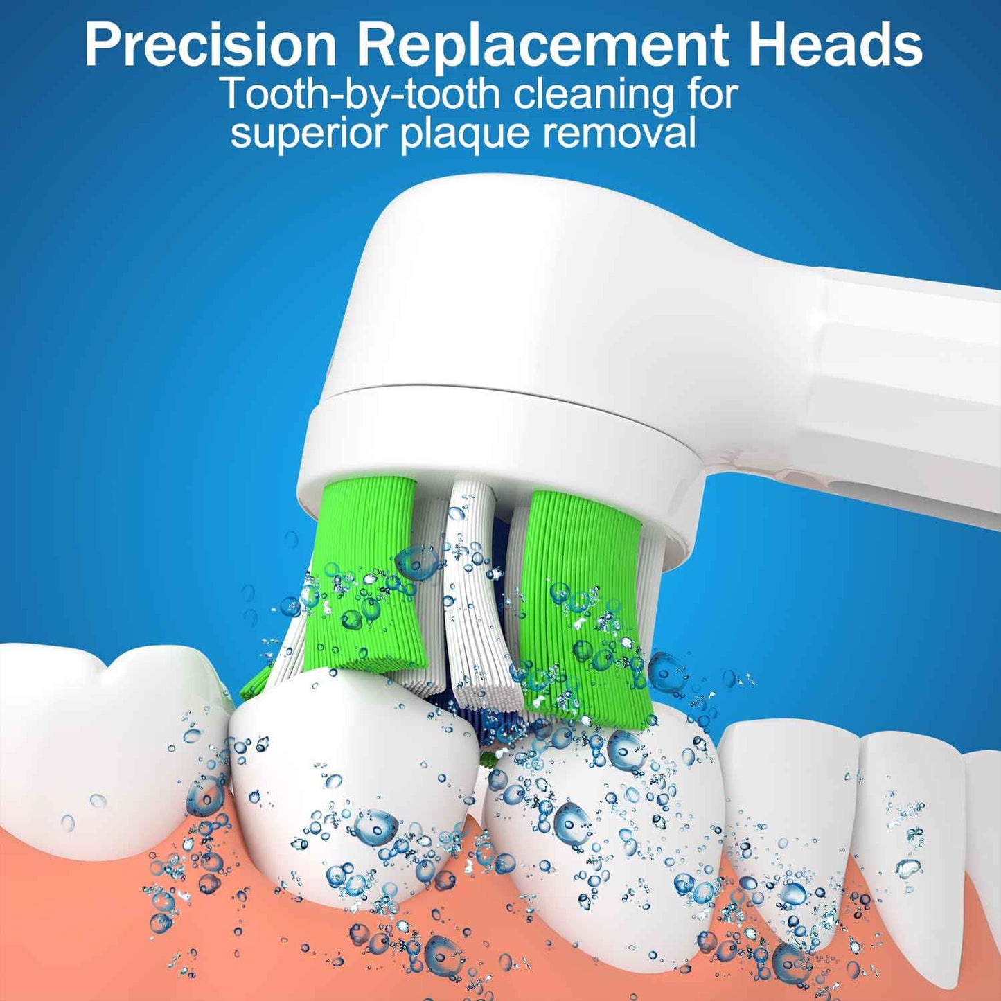 iO Replacement Heads Compatible with Oral B iO Electric Toothbrush, Toothbrush Head for Oral b iO 2 3 4 5 6 7 8 9 10 Series (8 White)