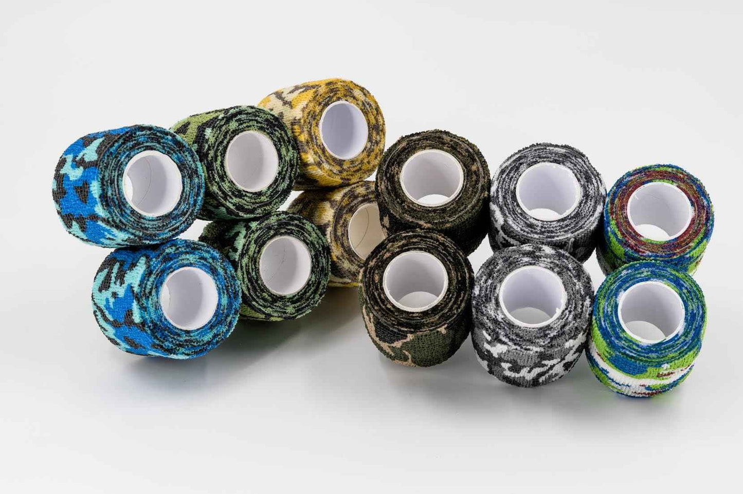 EH Tattoo Grip Tape 12Pcs Self-Adhesive Bandage Cohesive Elastic Wrap for Tattoo Pen Machine Accessories